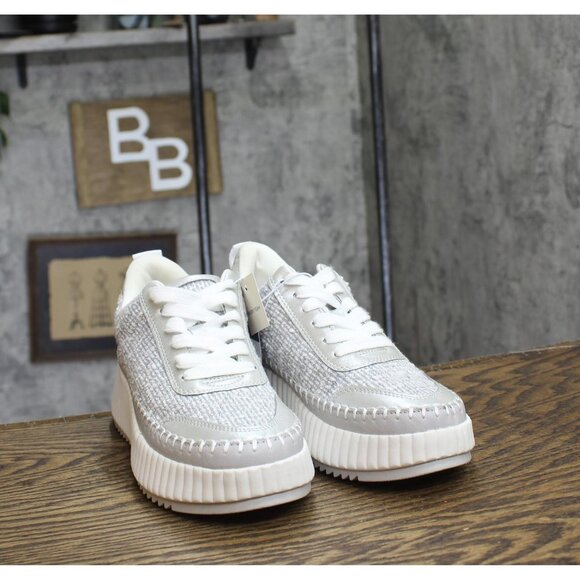 Universal Thread Persephone Sneakers with Memory Foam Insole Silver Gray 6M - Picture 3 of 10